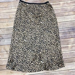 French Connection Leopard Print Midi Skirt